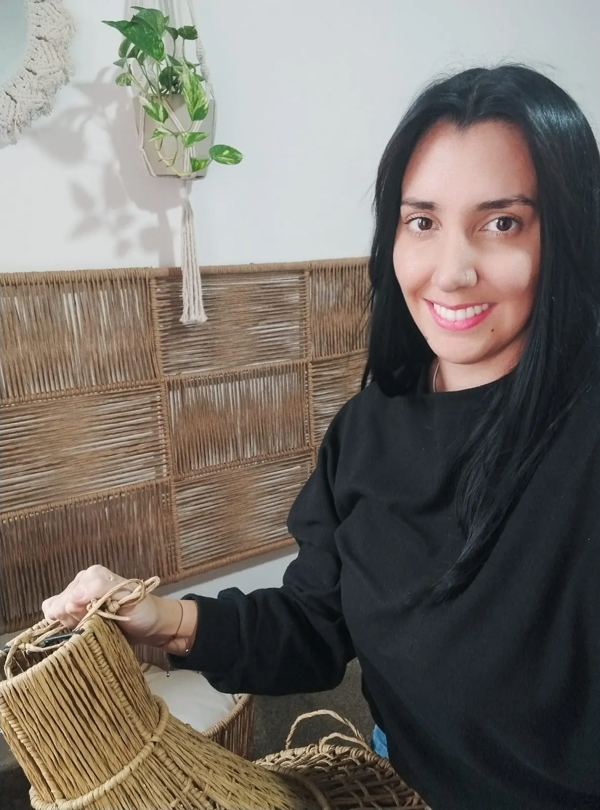 Proceso de creación personalizada de tapices macramé en Bohemia Deco